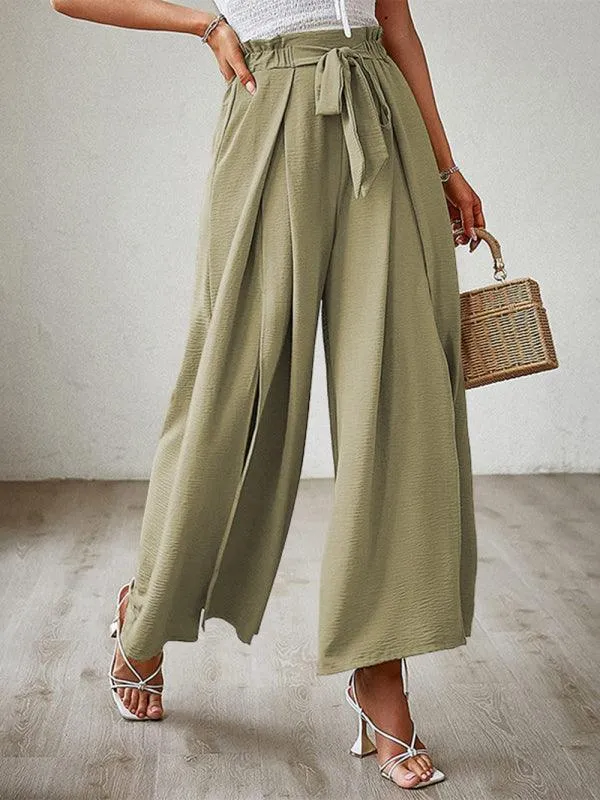 Loose Pleated Wide Leg Women's pants