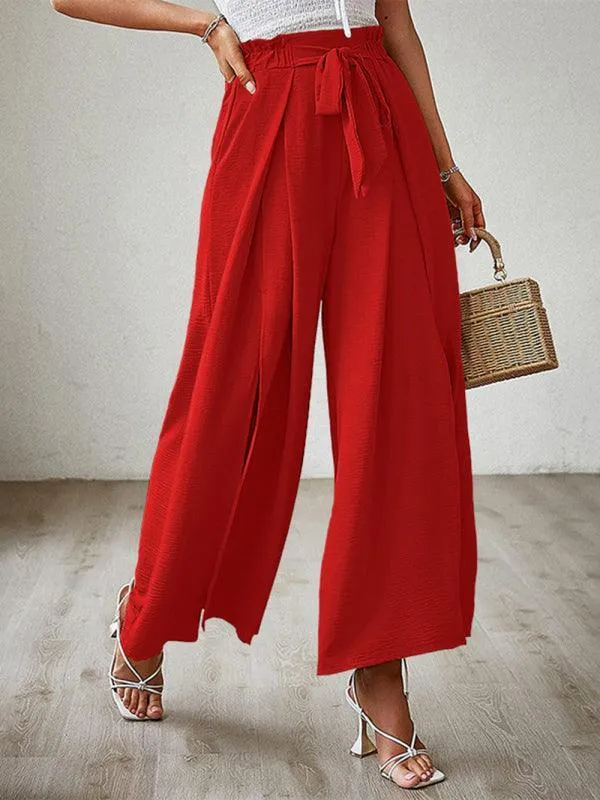 Loose Pleated Wide Leg Women's pants