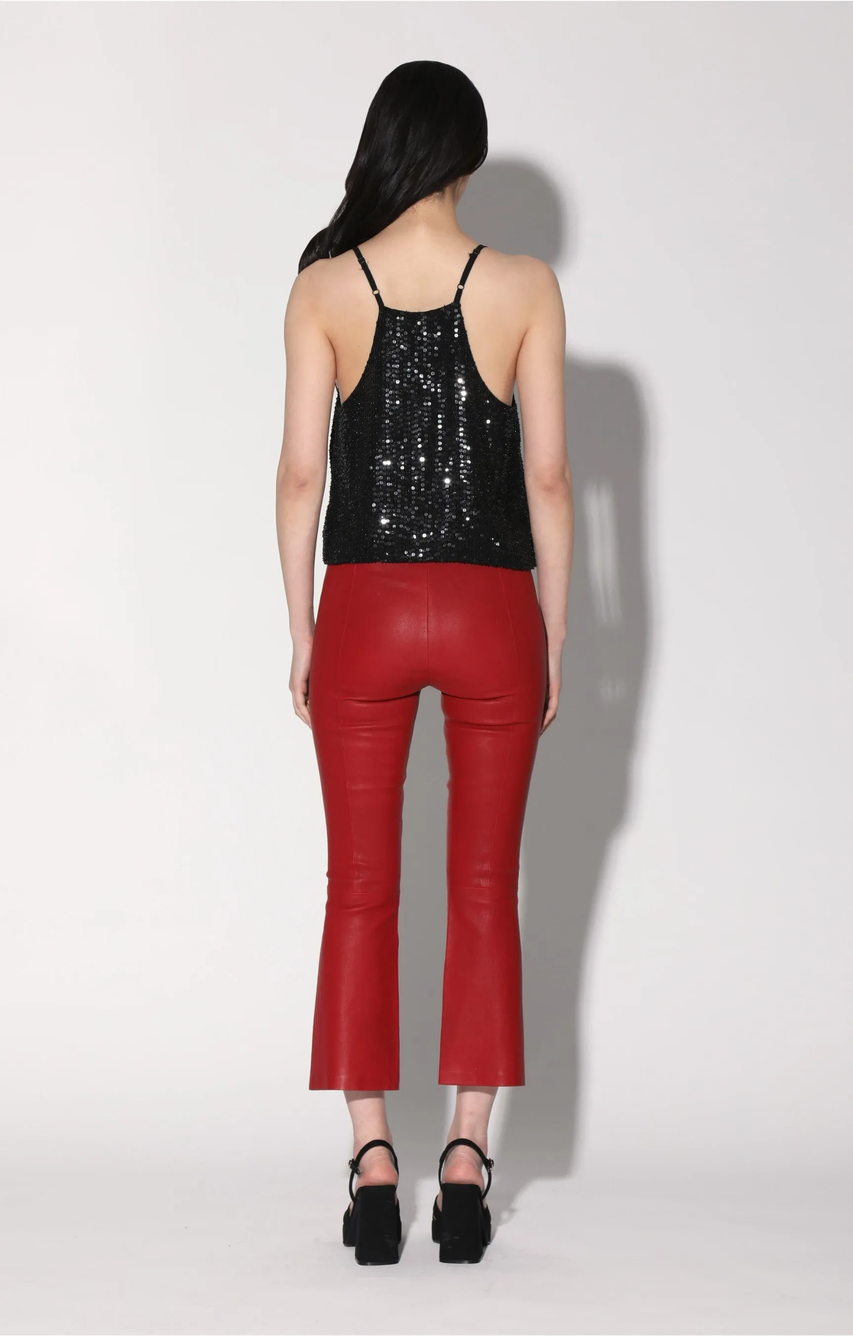 Lori Pant, Red - Leather