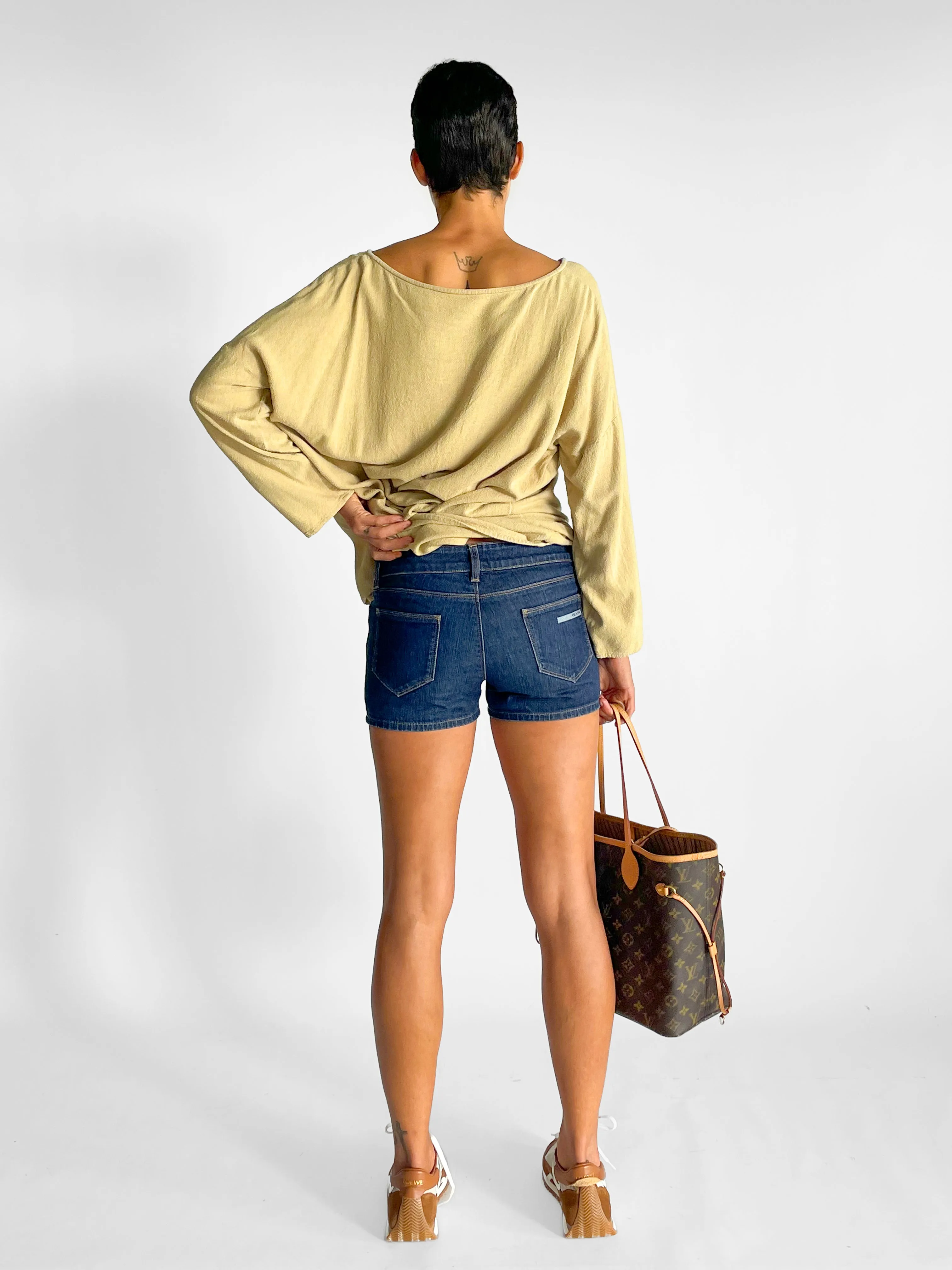 Low Waist Denim Short