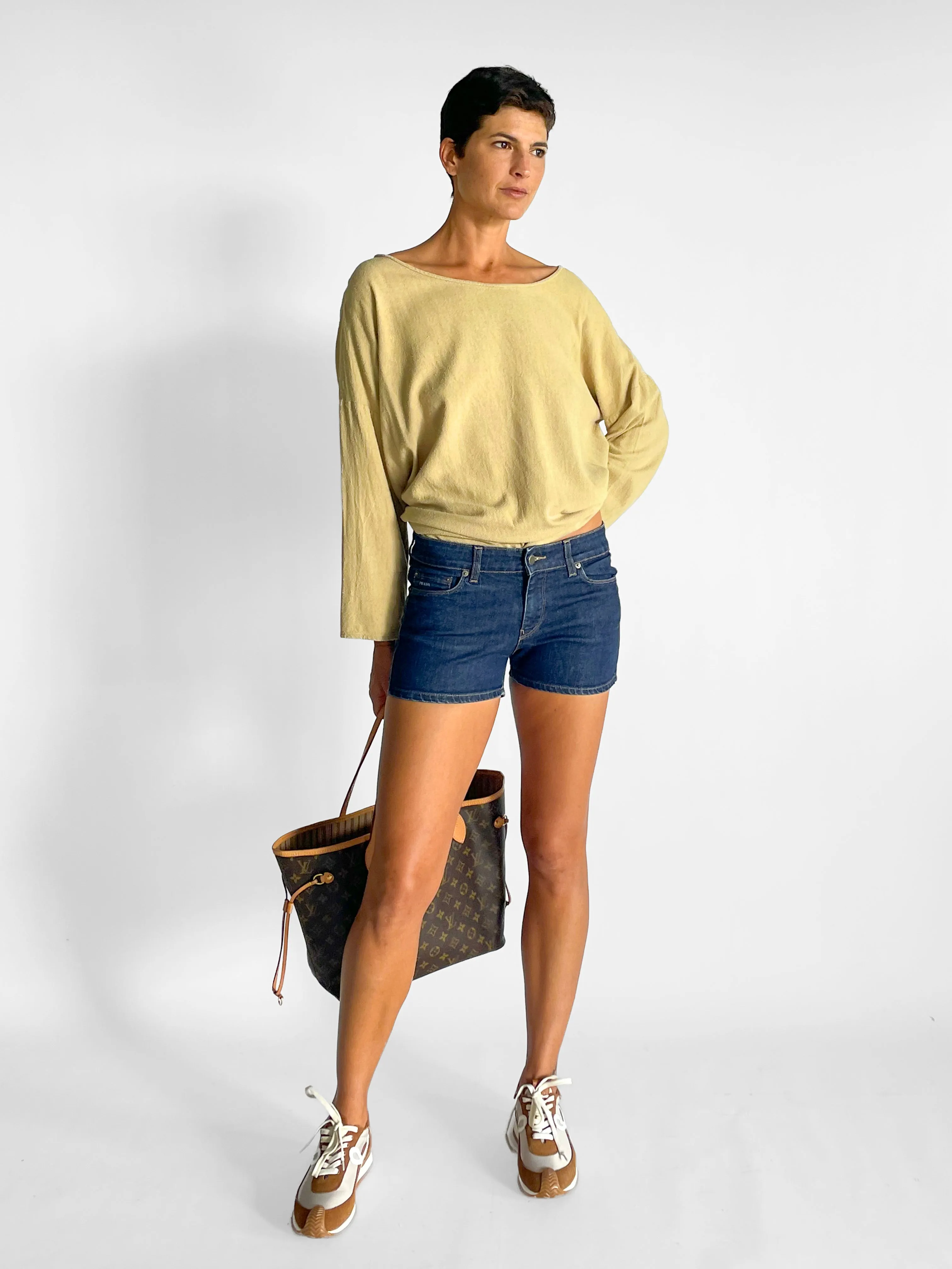 Low Waist Denim Short