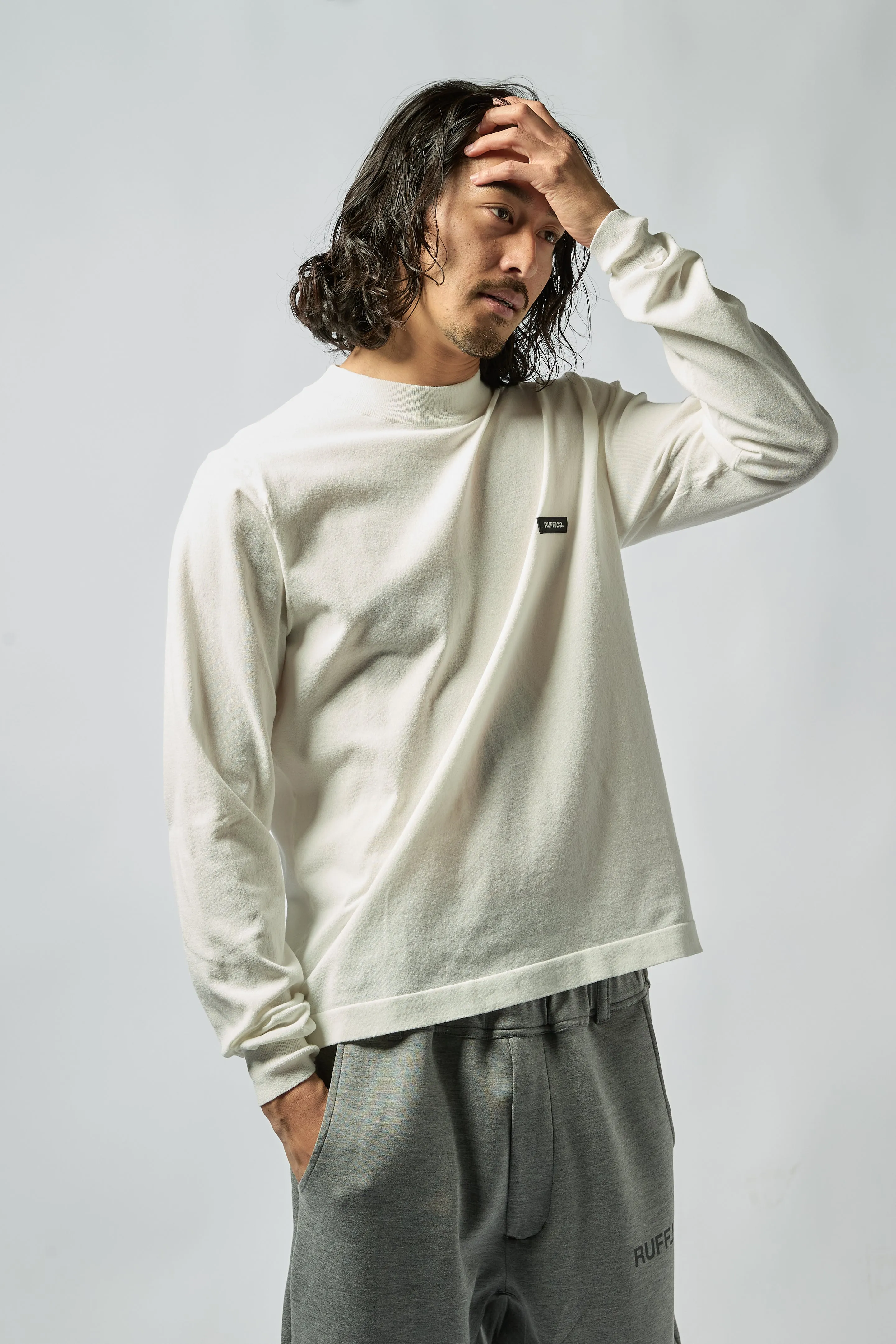L/S MULTIWAY LIGHT MESH SHIRTS WHITE