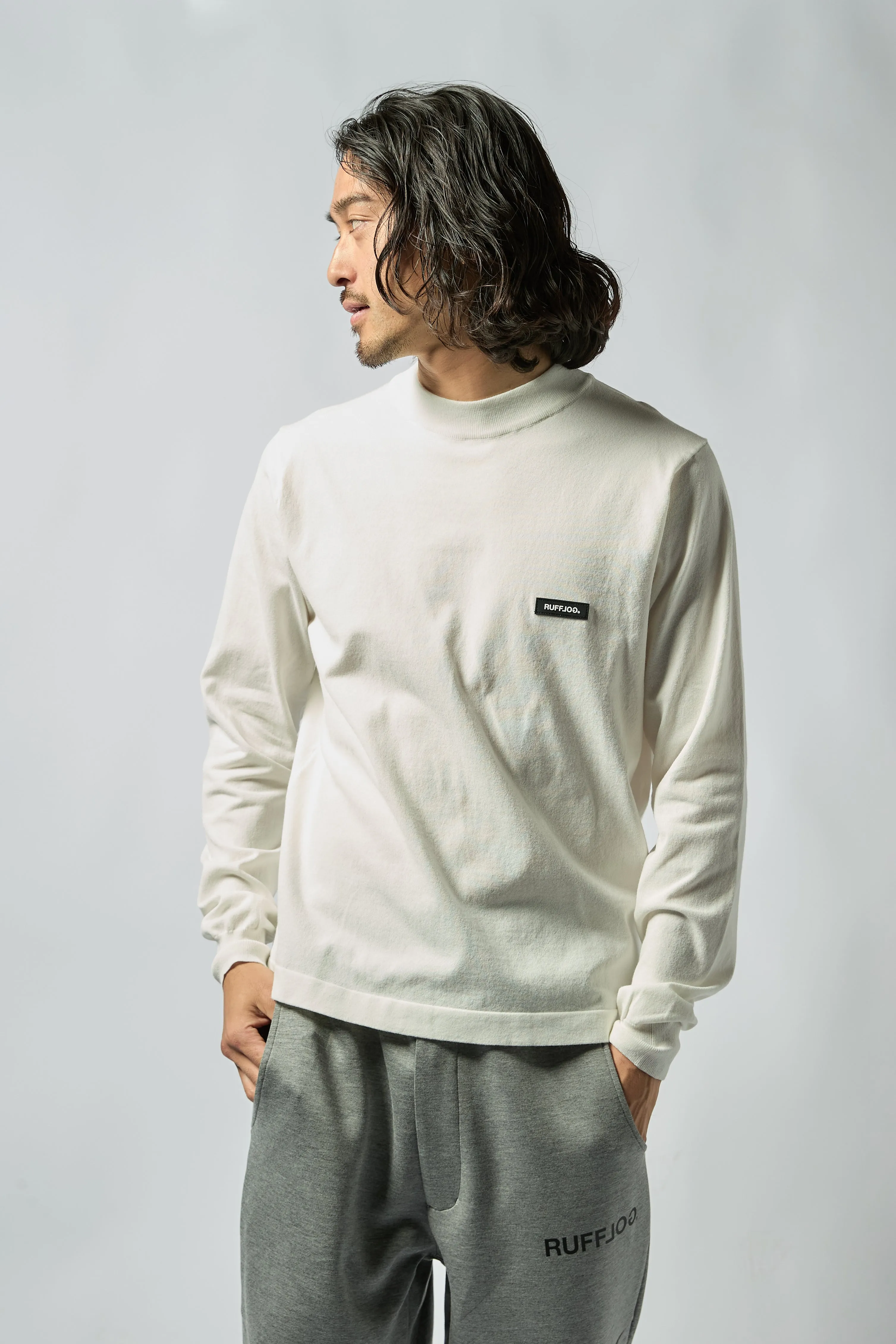 L/S MULTIWAY LIGHT MESH SHIRTS WHITE