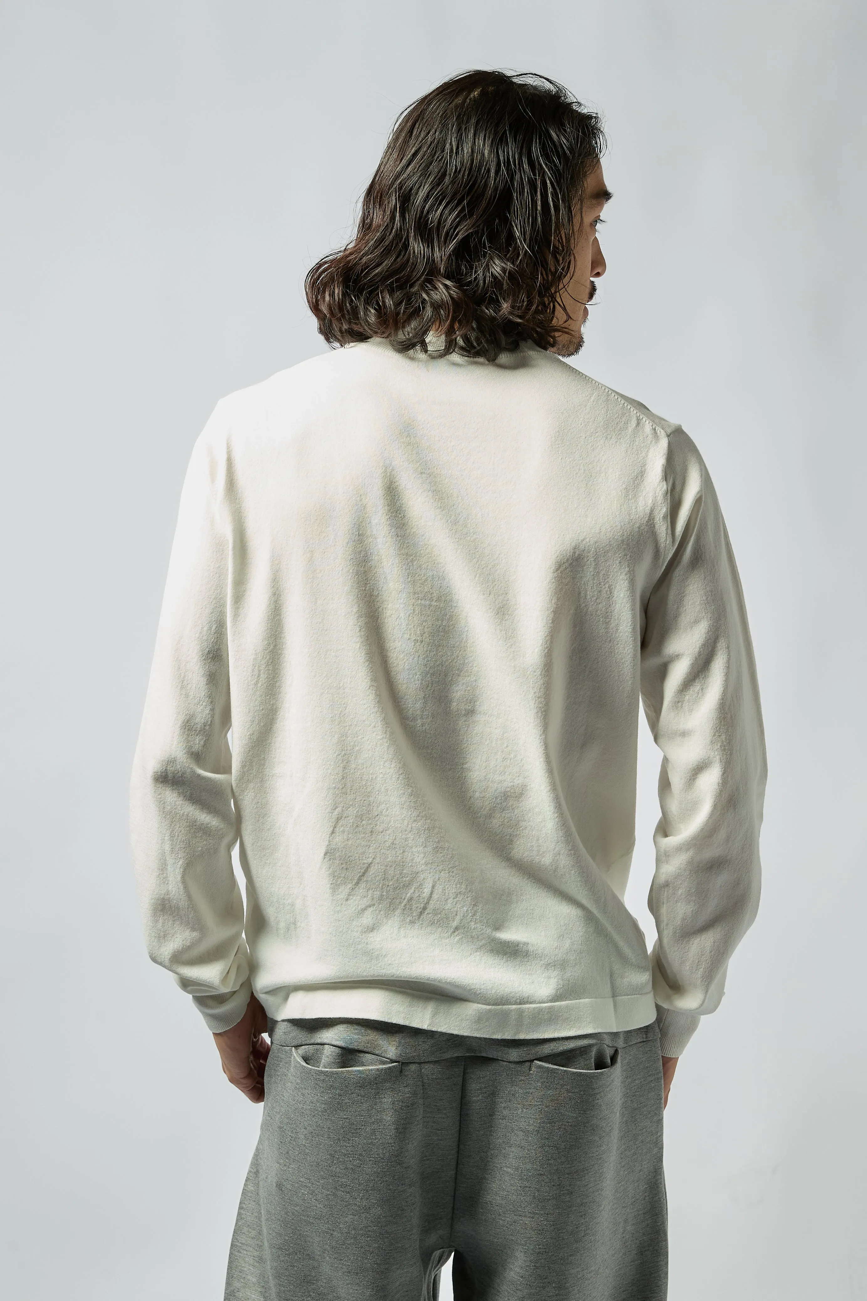 L/S MULTIWAY LIGHT MESH SHIRTS WHITE