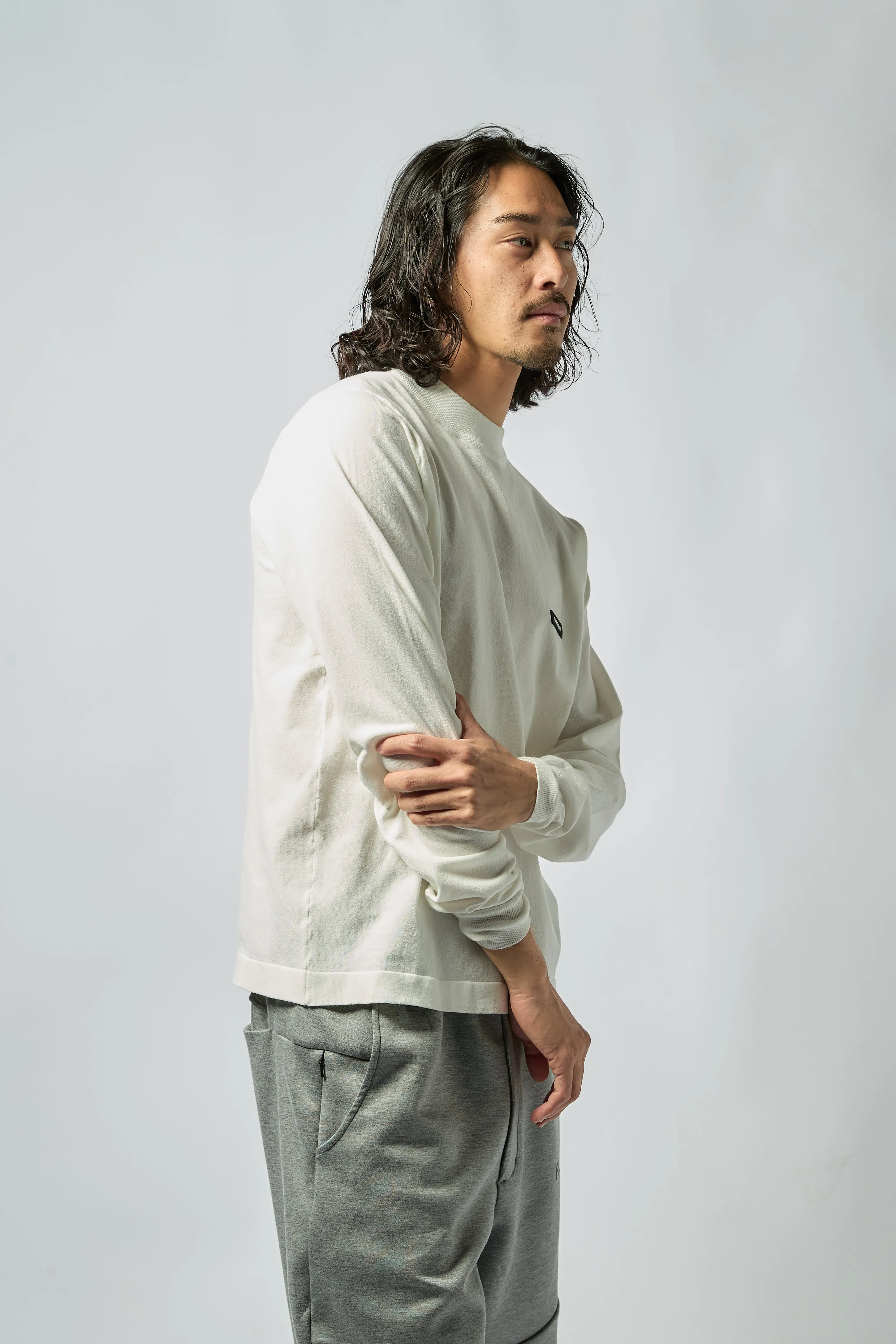 L/S MULTIWAY LIGHT MESH SHIRTS WHITE