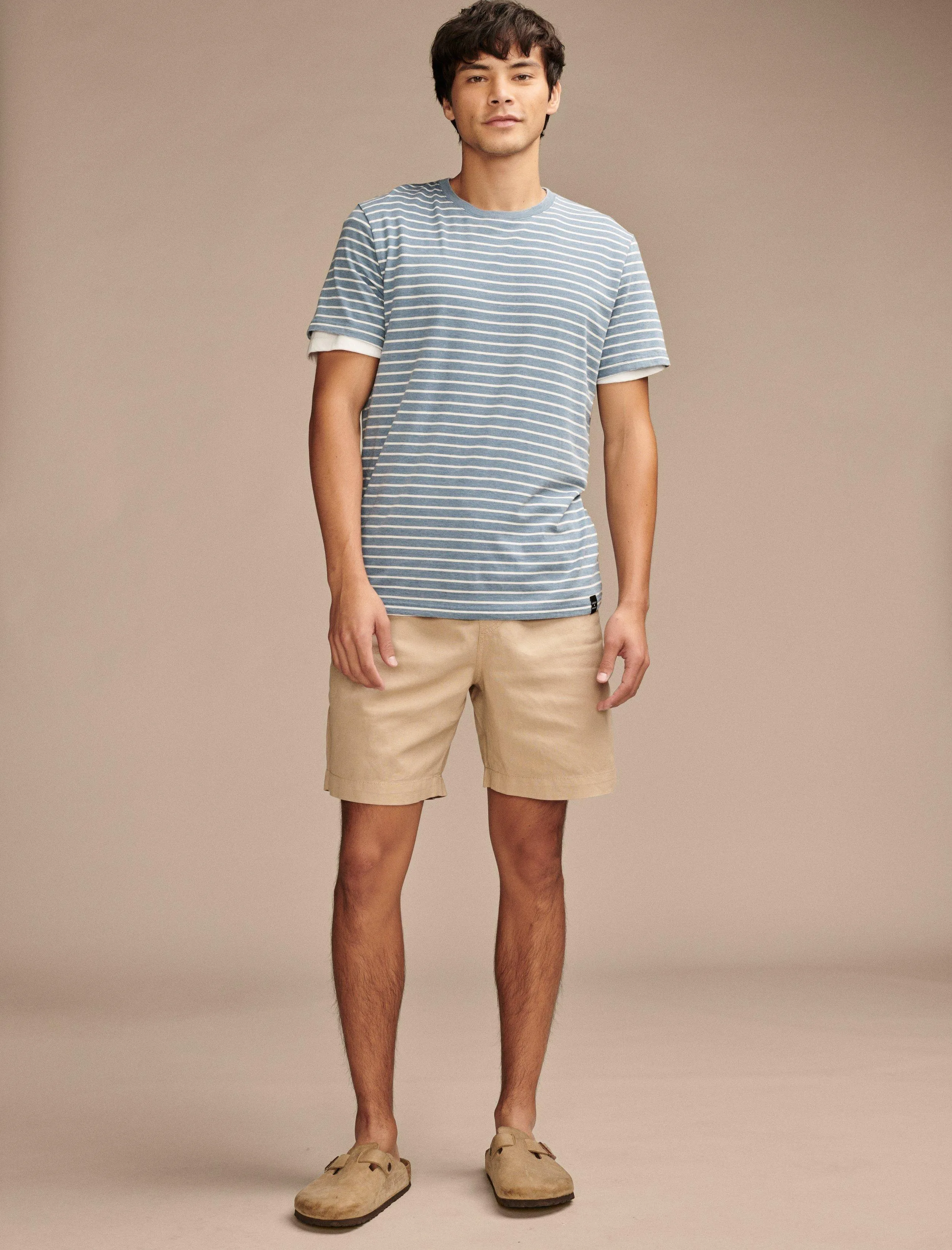 Lucky Brand Men's 7"Pull Up Linen Short