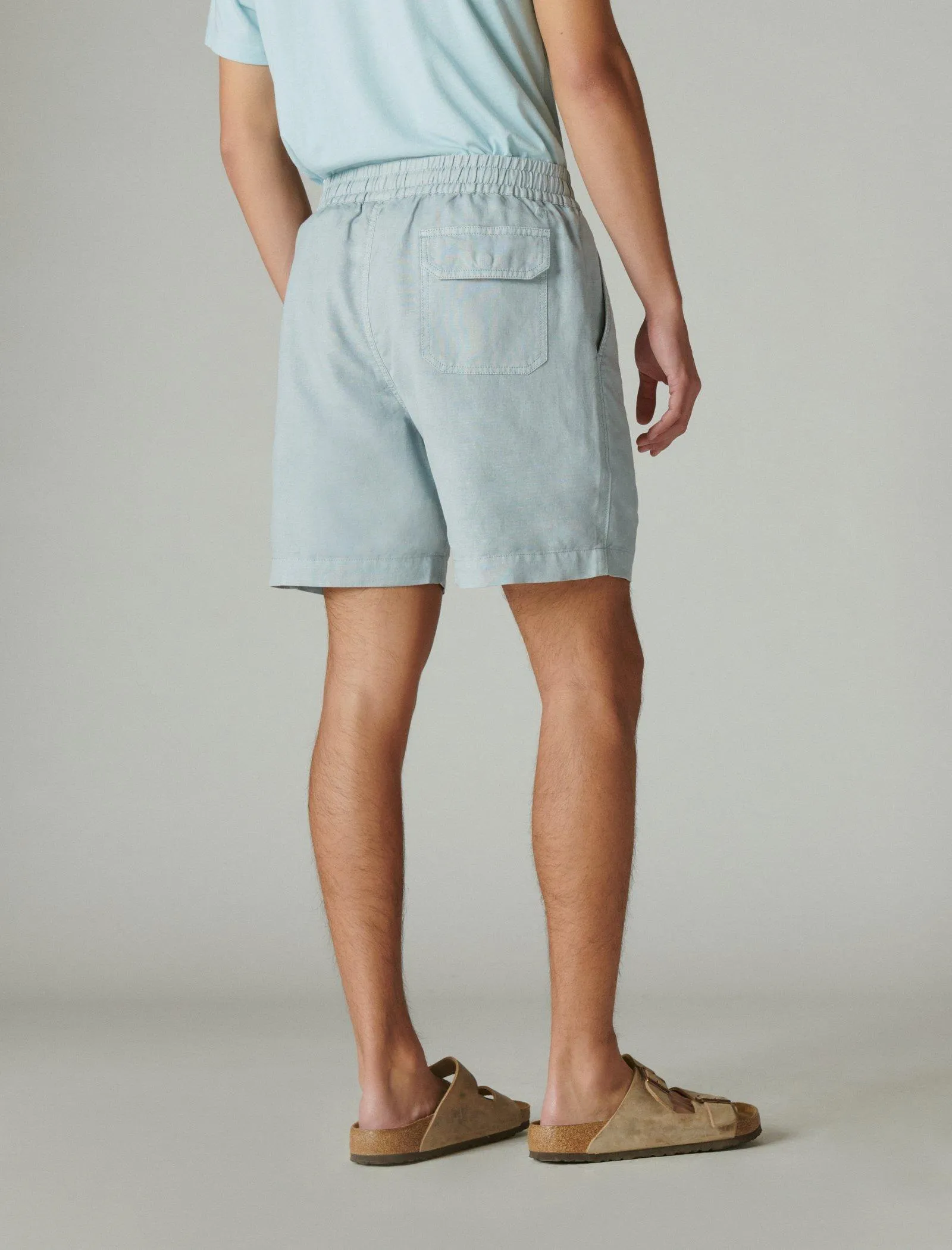 Lucky Brand Men's 7"Pull Up Linen Short