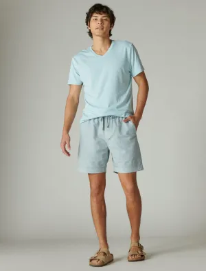 Lucky Brand Men's 7"Pull Up Linen Short