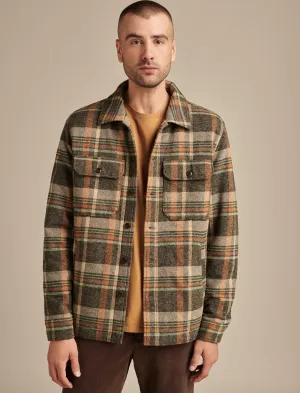 Lucky Brand Men's Plaid Shirt Jacket