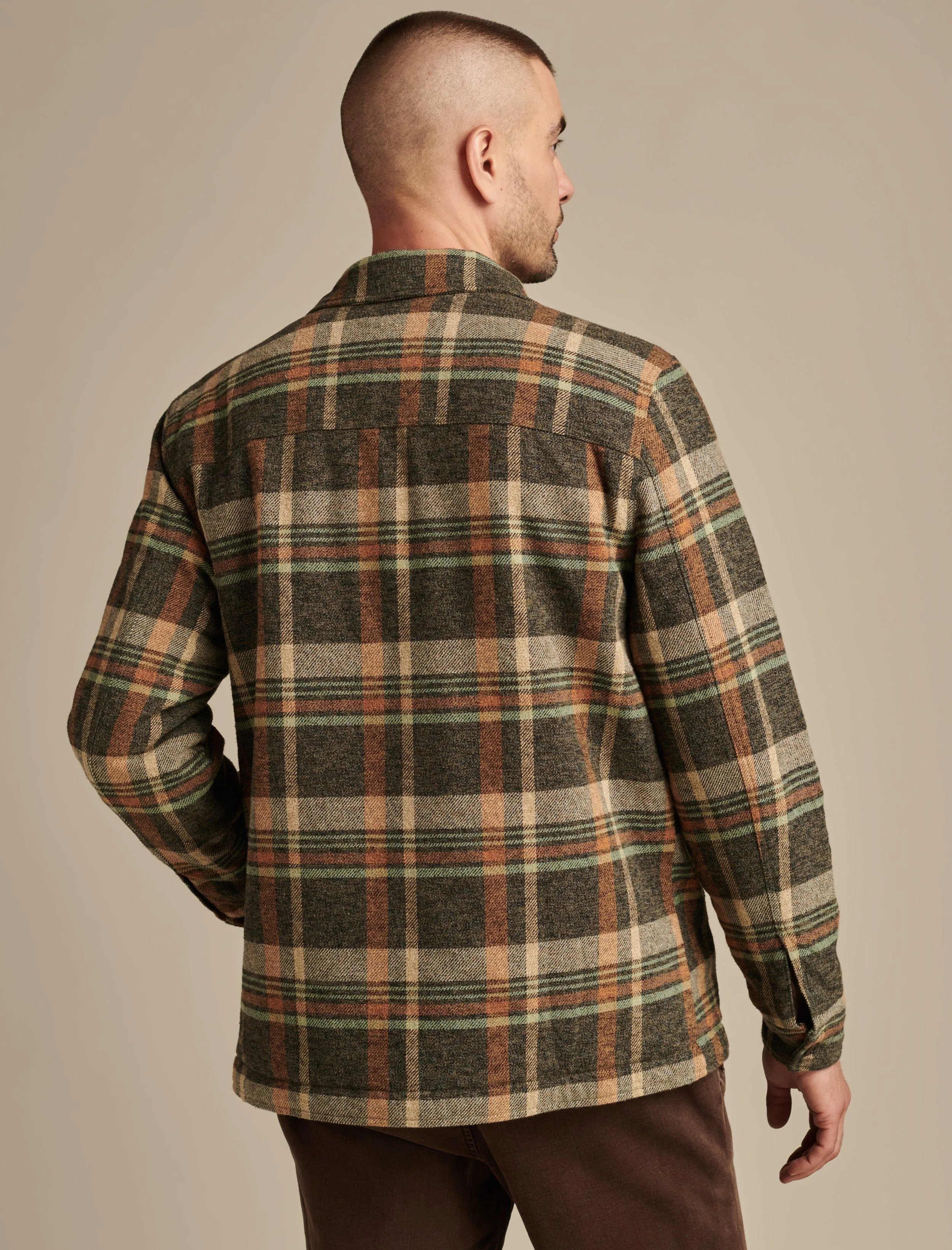 Lucky Brand Men's Plaid Shirt Jacket