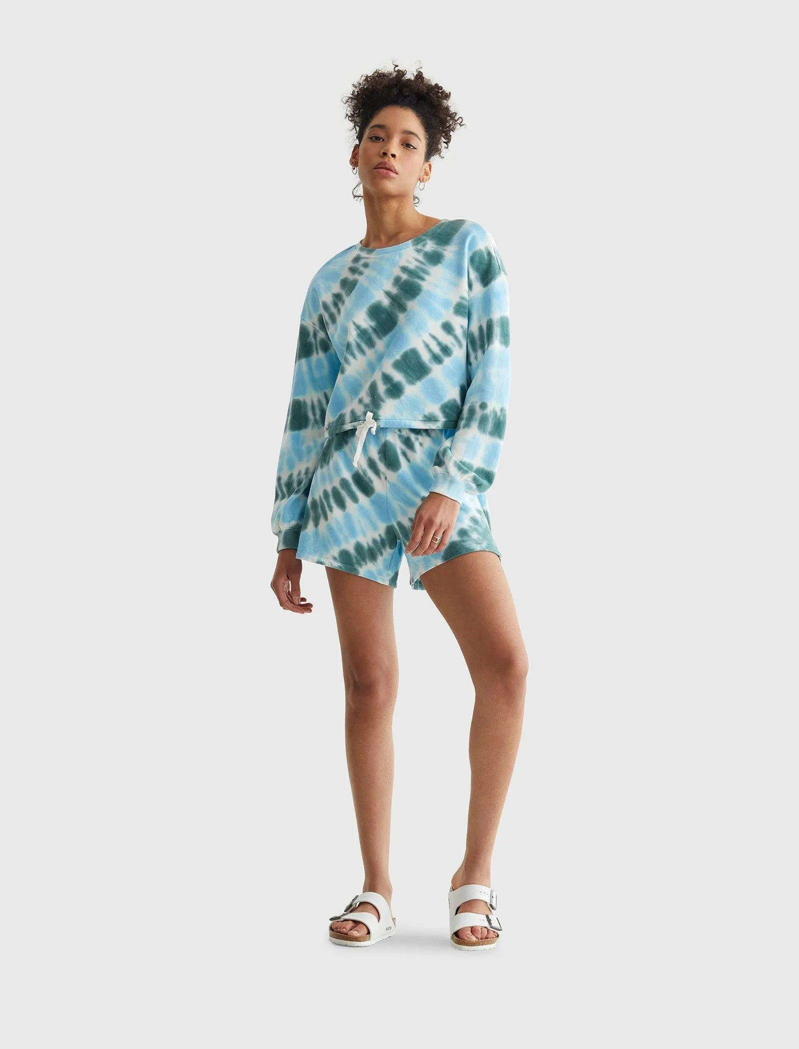 Lucky Brand Womens Cool For Summer Cropped Crew