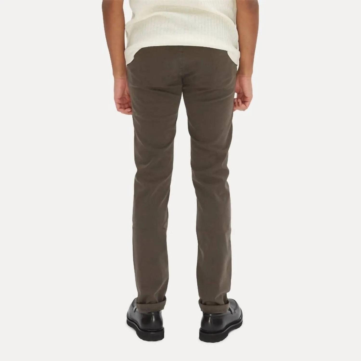 Luis Slim Pant In Brun