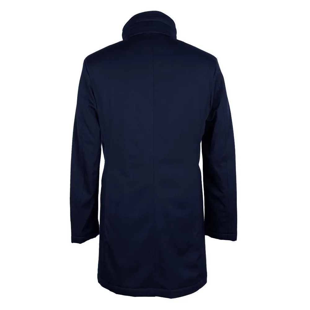Made in Italy Elegant  Virgin Wool Storm System Men's Coat