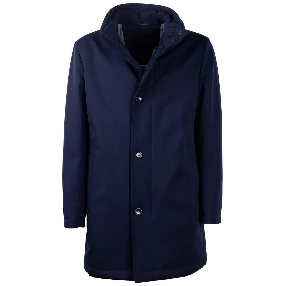 Made in Italy Elegant  Virgin Wool Storm System Men's Coat