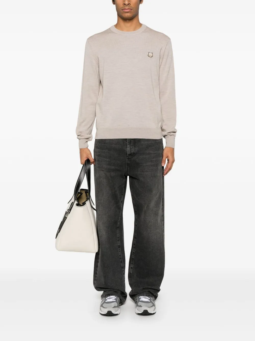 Maison Kitsune Men's' Sweaters Dove