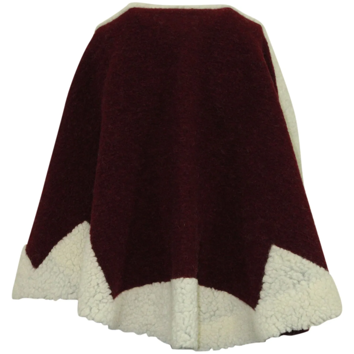 Maje Poncho in Multicolor Wool