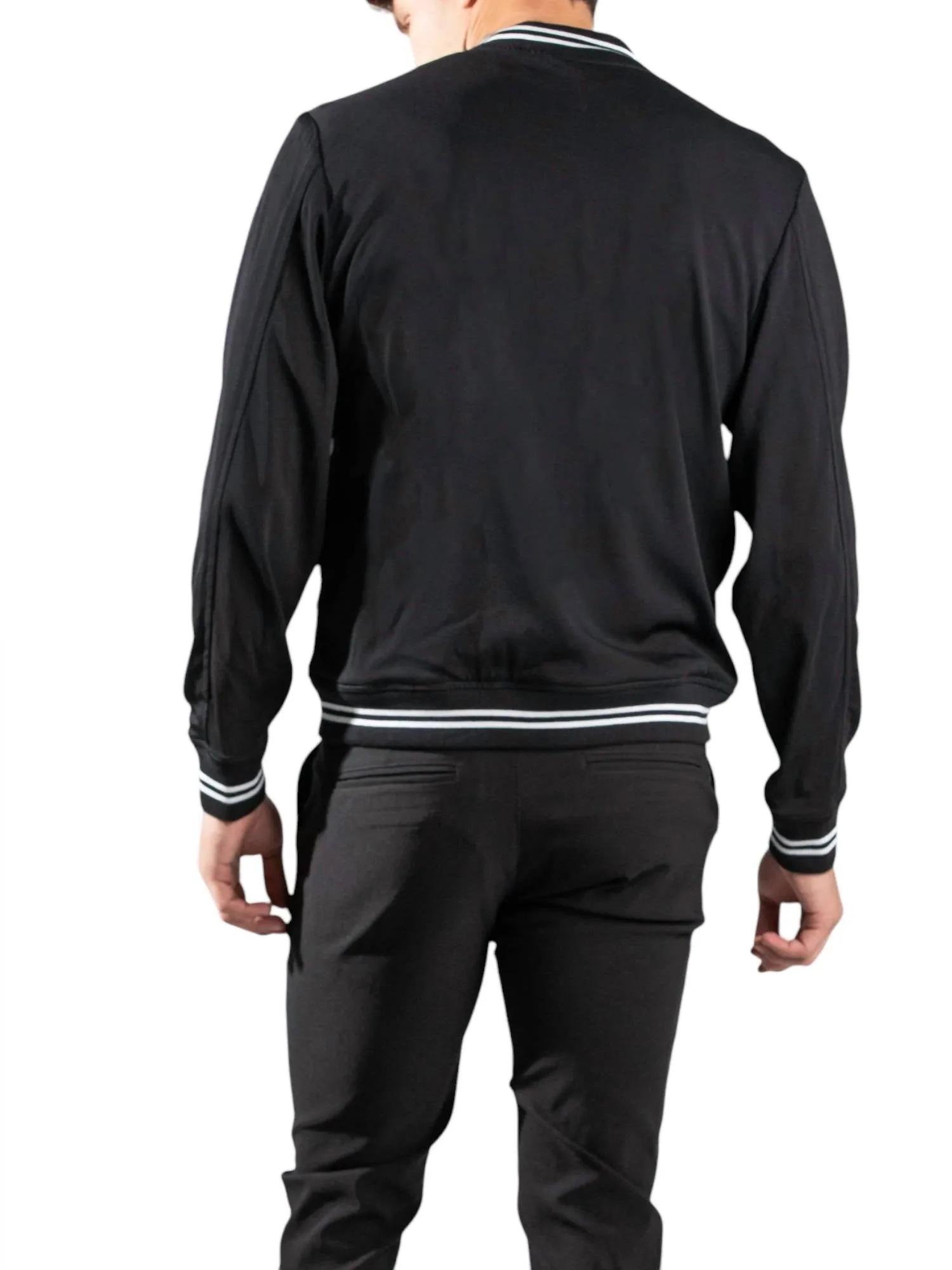 Maverick Bomber Jacket In Noir