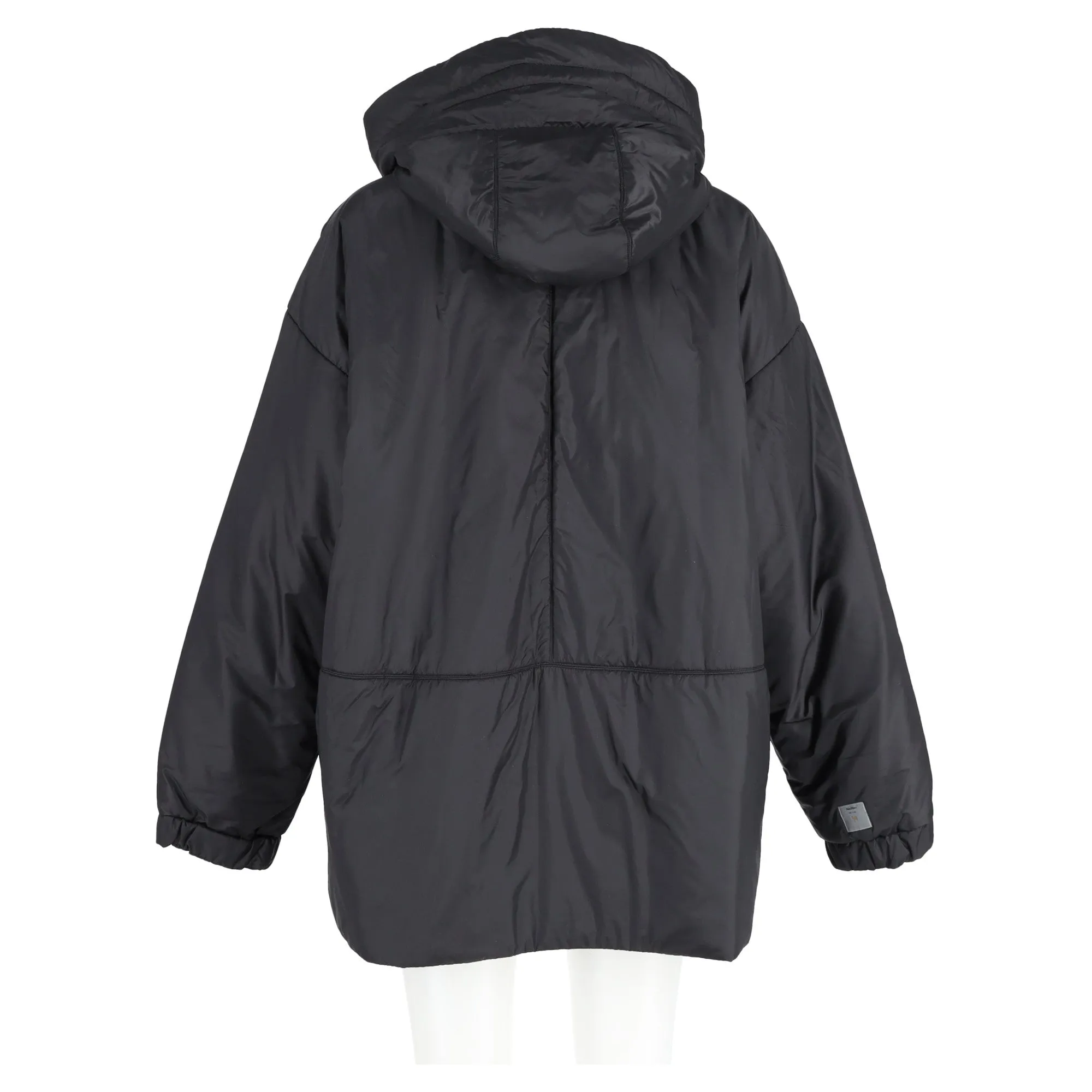 Max Mara Greenfe Oversized Down Jacket in Black Polyester