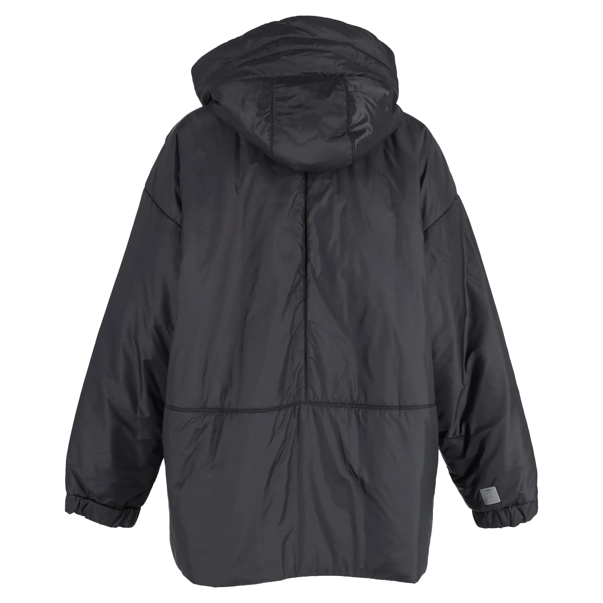 Max Mara Greenfe Oversized Down Jacket in Black Polyester