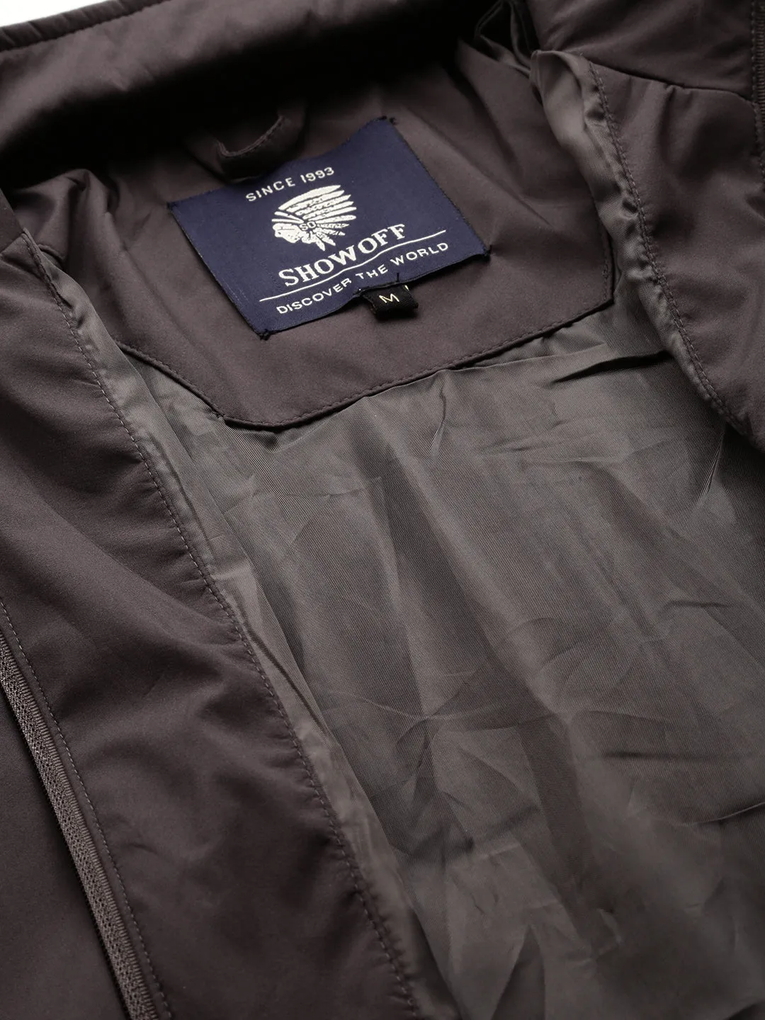 Men Grey Bomber Jacket