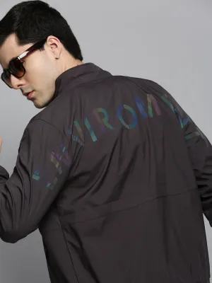 Men Grey Bomber Jacket