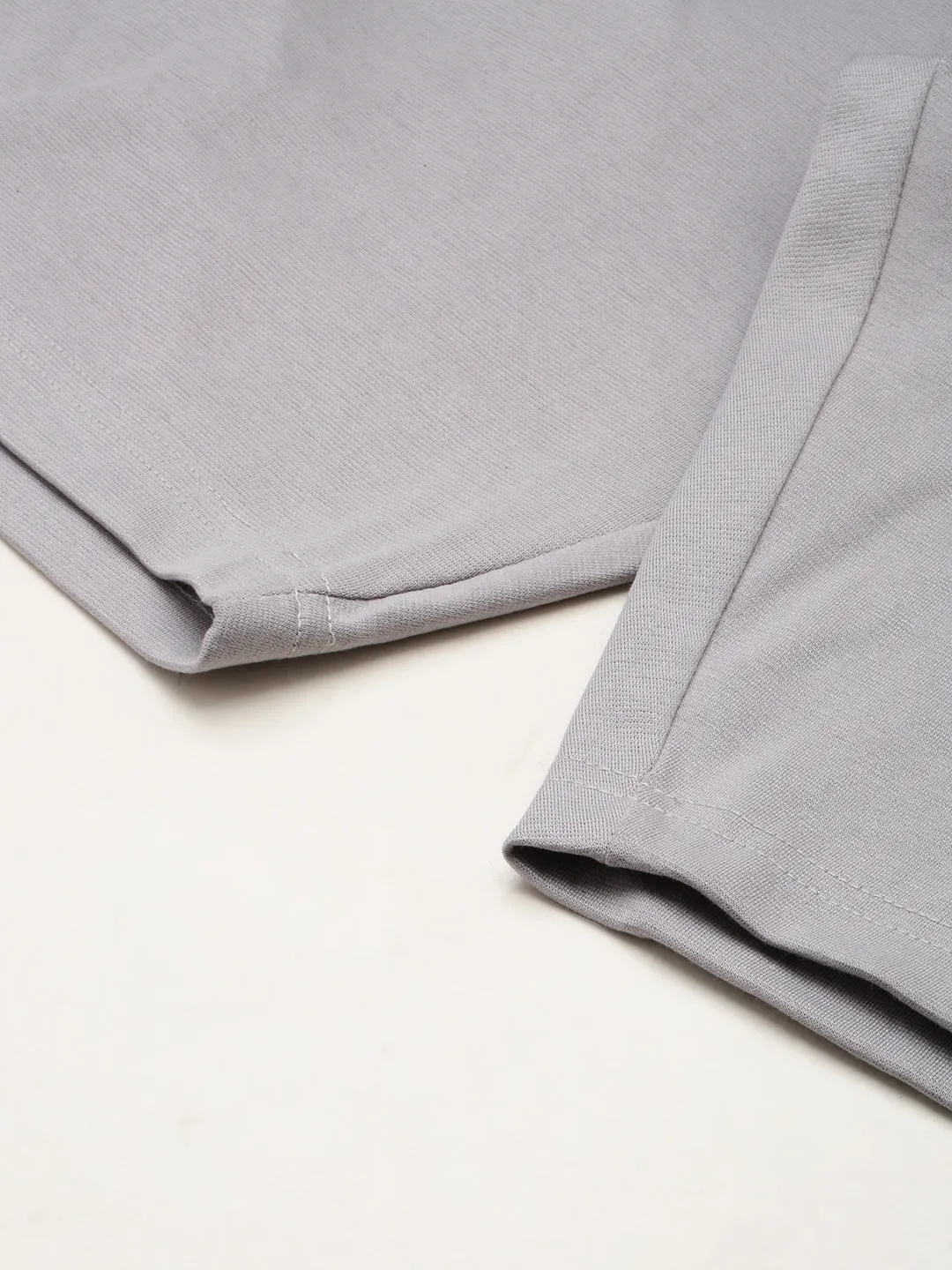 Men Grey Regular Fit Sports Shorts