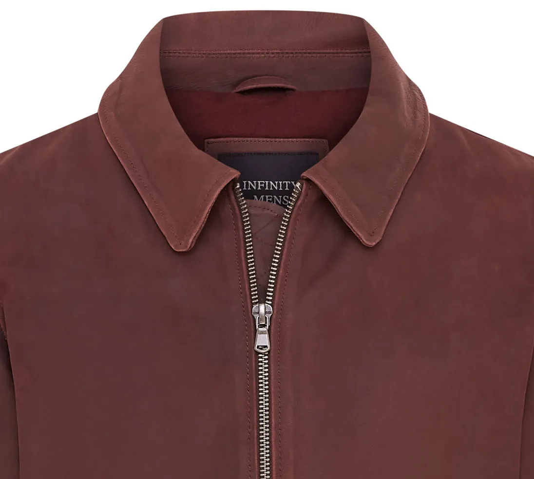 Mens A2 Cowhide Leather Bomber Jacket-Eura