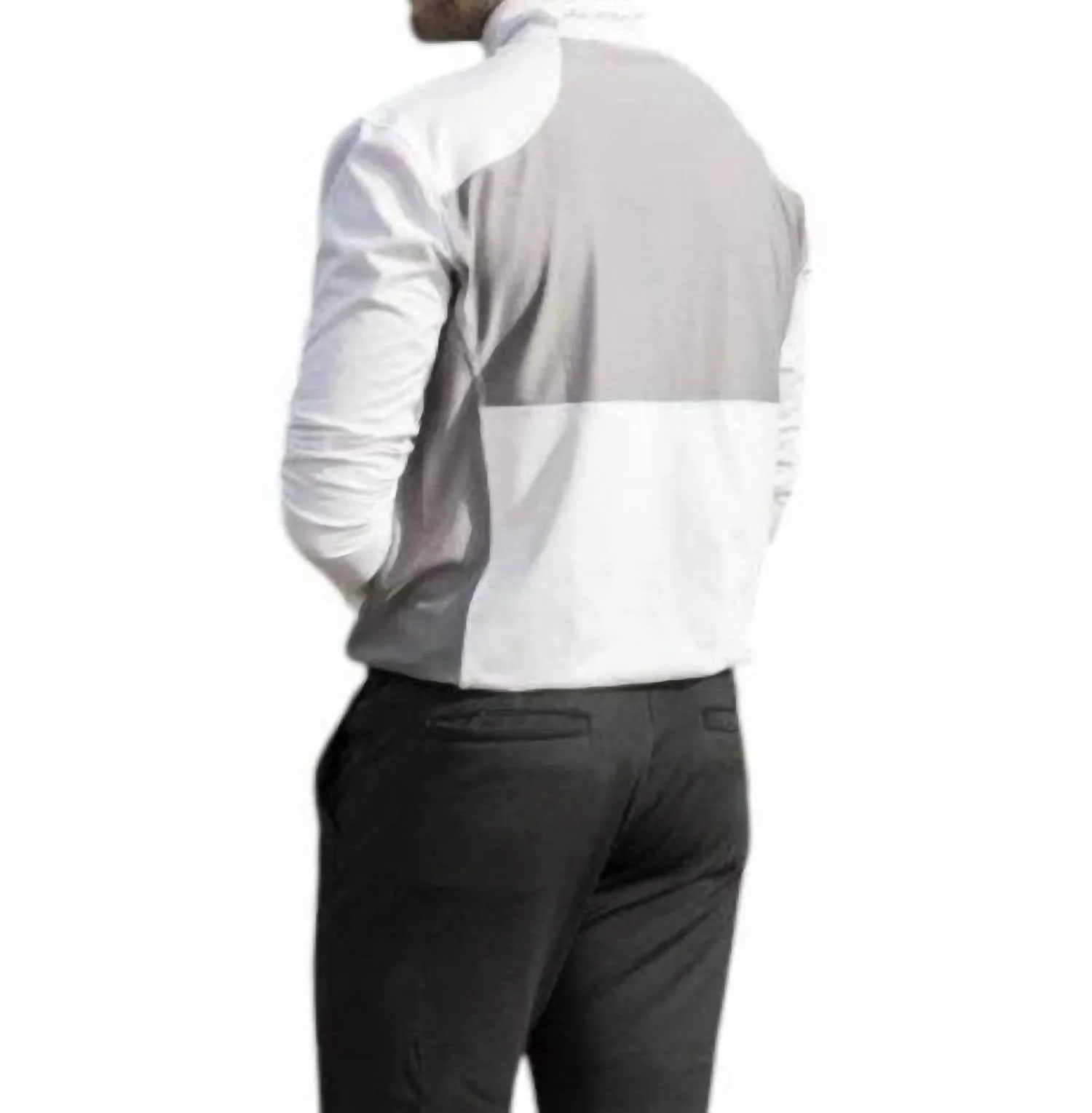 Men’S Ashby Half-Zip Jacket In White