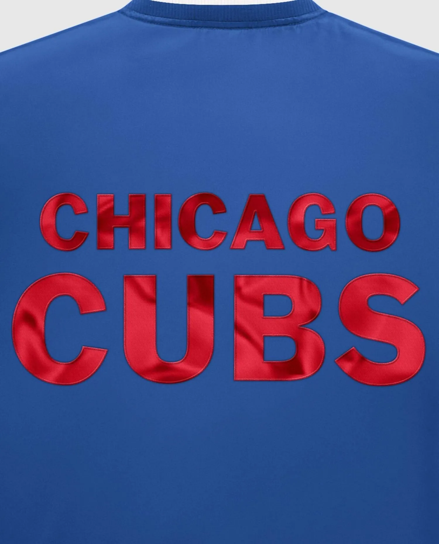 Men's Chicago Cubs Varsity Satin Full Snap Jacket In Chicago Cubs Blue