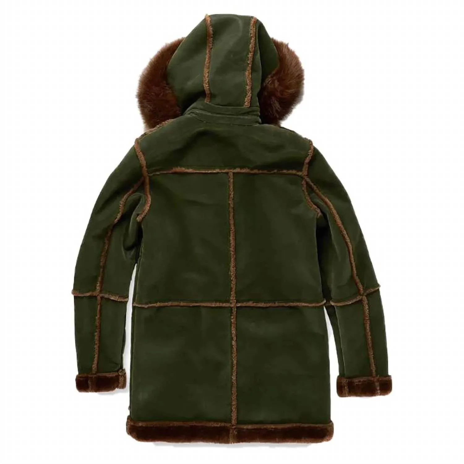 Men's Denali Shearling Jacket In Army Green