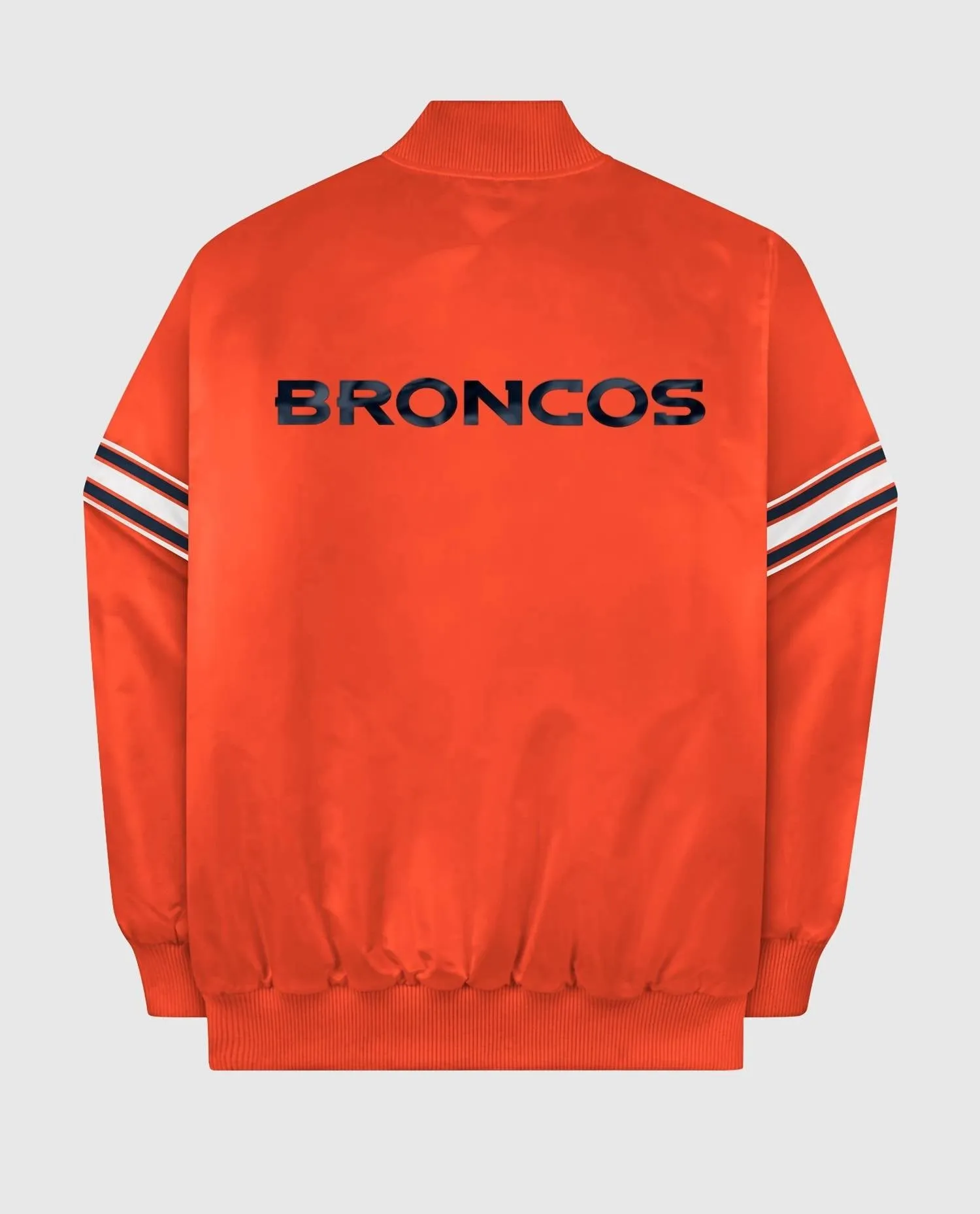 Men's Denver Broncos Satin Full-Snap Jacket In Orange