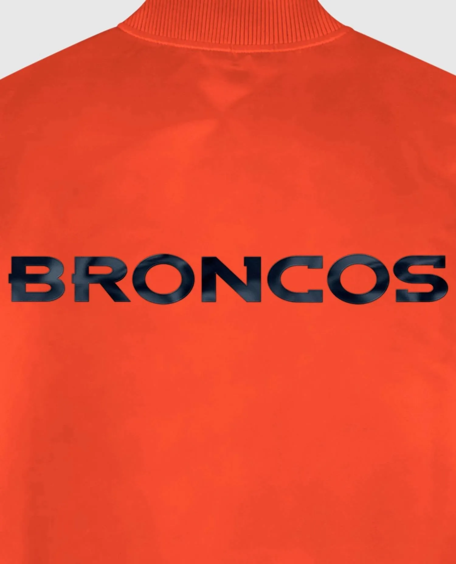 Men's Denver Broncos Satin Full-Snap Jacket In Orange