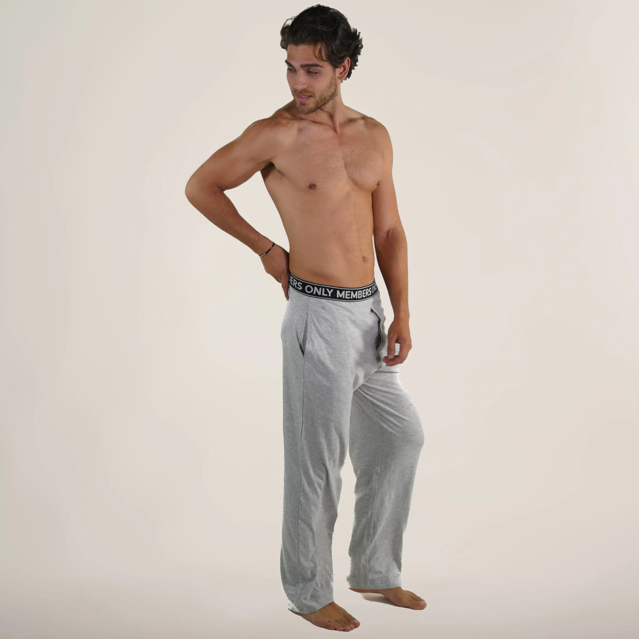 Men's Jersey Sleep Pant Logo Elastic