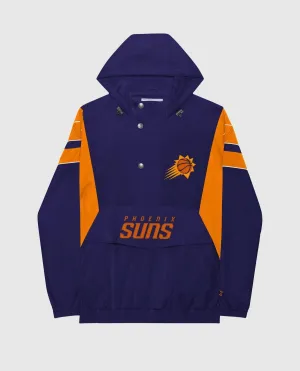 Men's Phoenix Suns Home Team Half-Zip Jacket In Purple