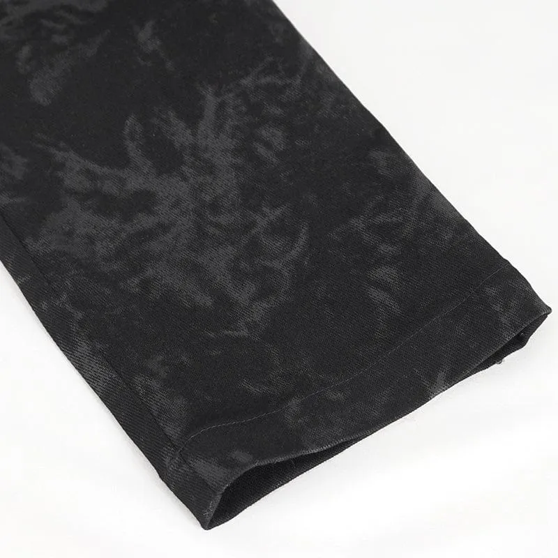 Men's Punk Multi-buckle Distressed Pants