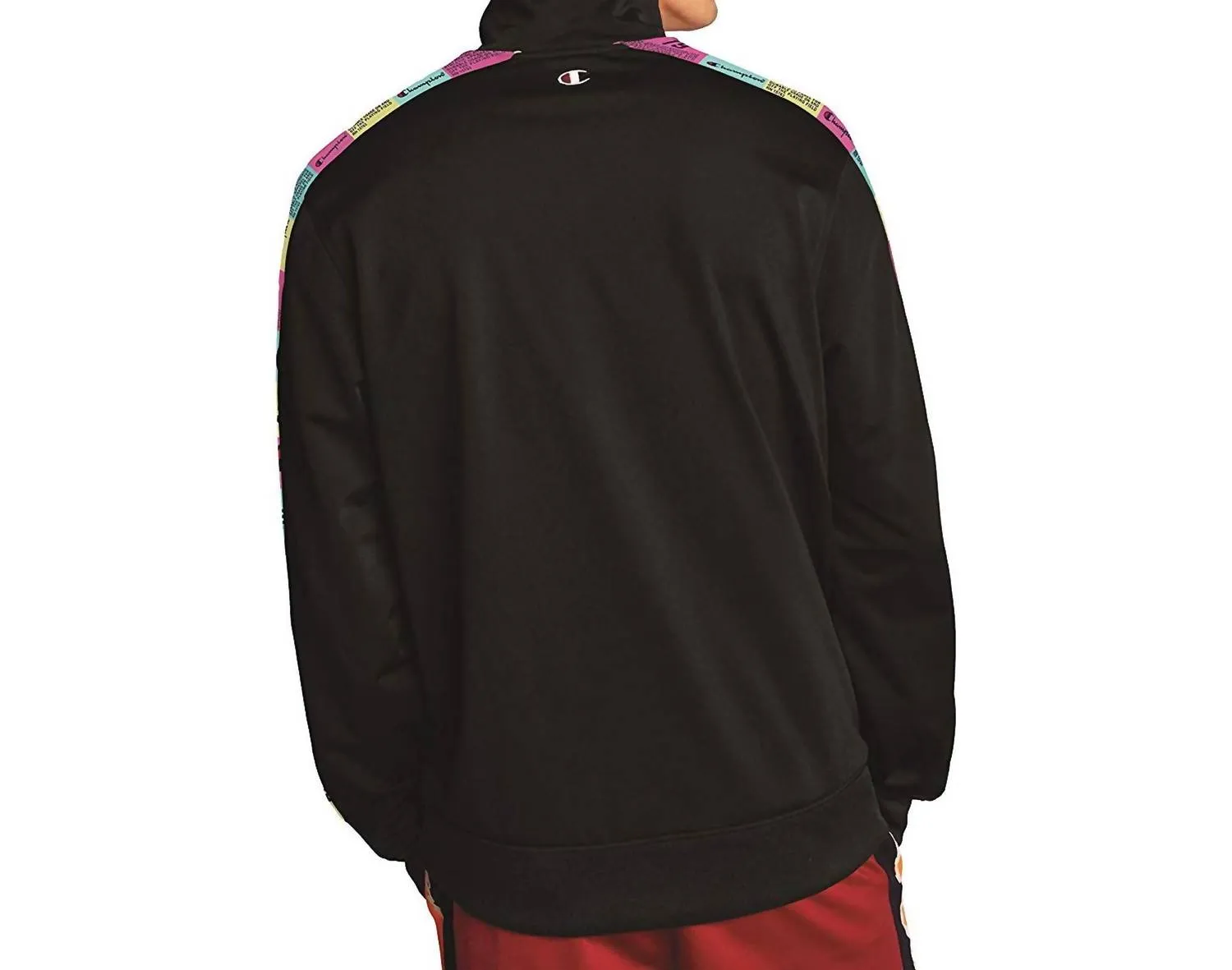 Men's Tag Taping Track Jacket In Black