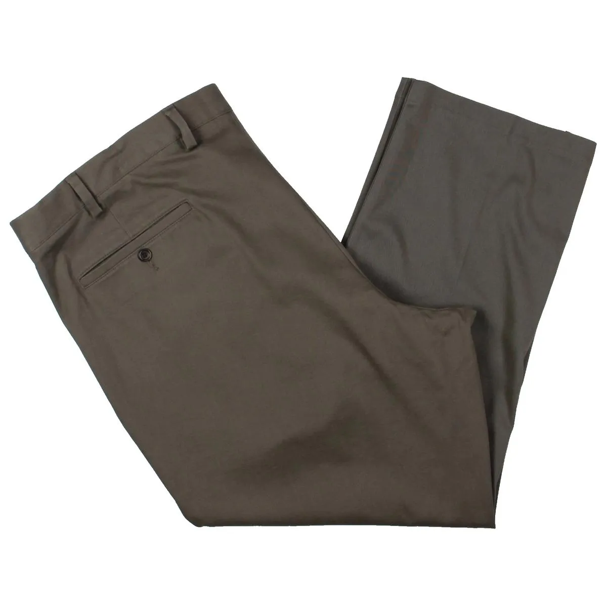Mens Woven Pleated Khaki Pants