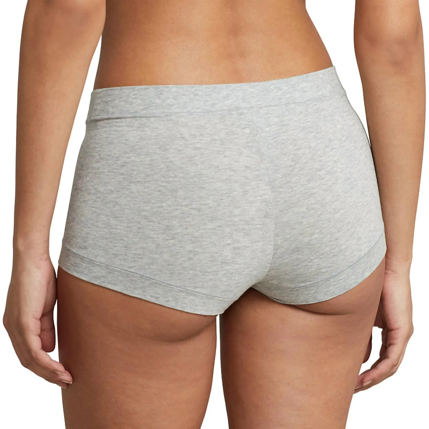 Mid Rise Girl Shorts In Heather Grey