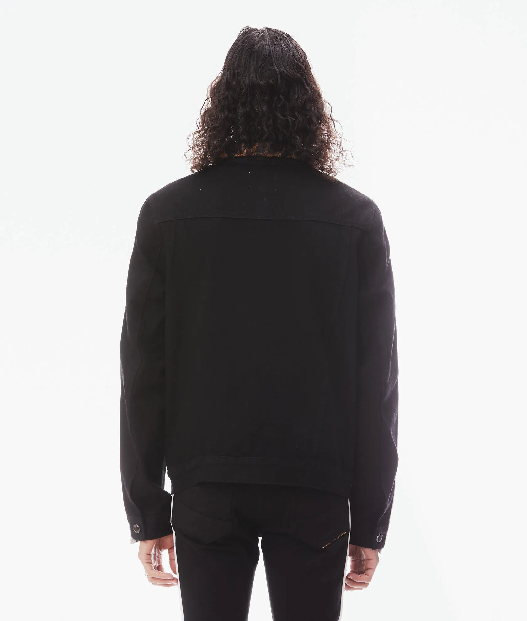 Mk1 Denim Jacket Stripe In Black