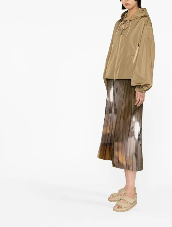 Moncler Vernois hooded printed shell jacket