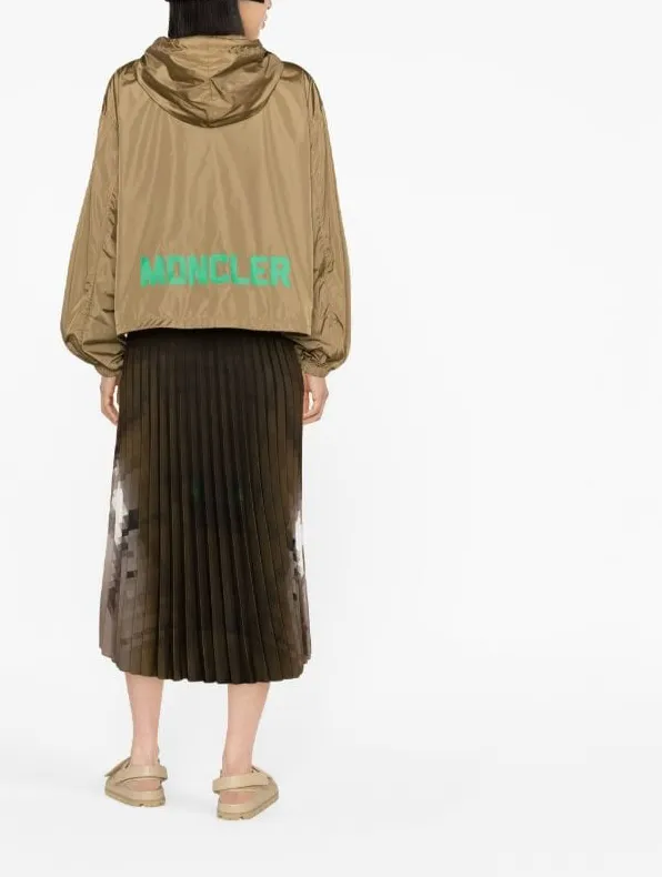 Moncler Vernois hooded printed shell jacket