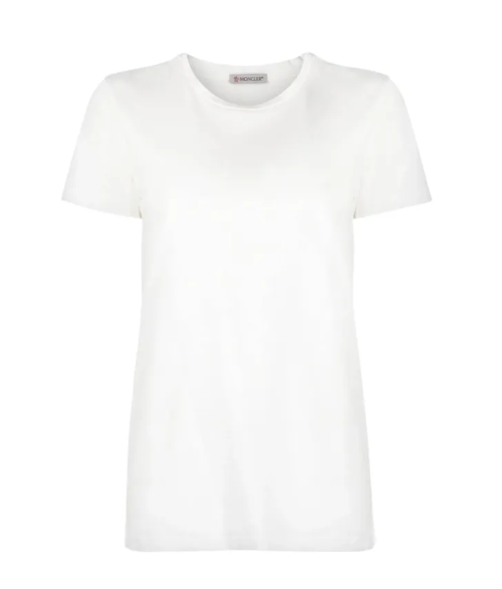 Moncler white cotton jersey t-shirt