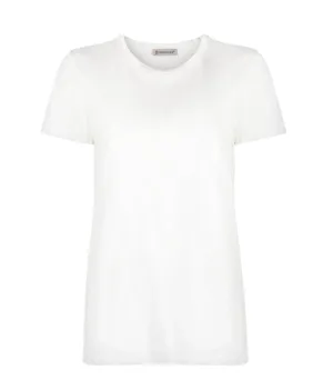Moncler white cotton jersey t-shirt