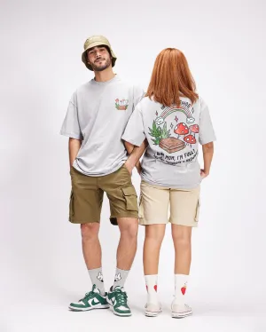Mushrooms Printed Oversized Tee