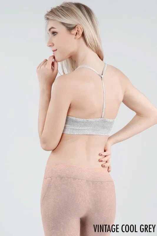 NikiBiki T Back Bralette With Double Straps Gym Wear For Women - NS7154