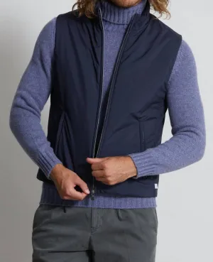 Olgiata Airstop Zip Vest In Navy