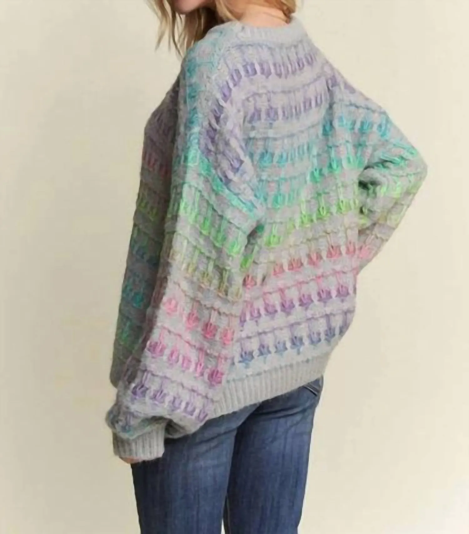 Ombre Sweater In Grey