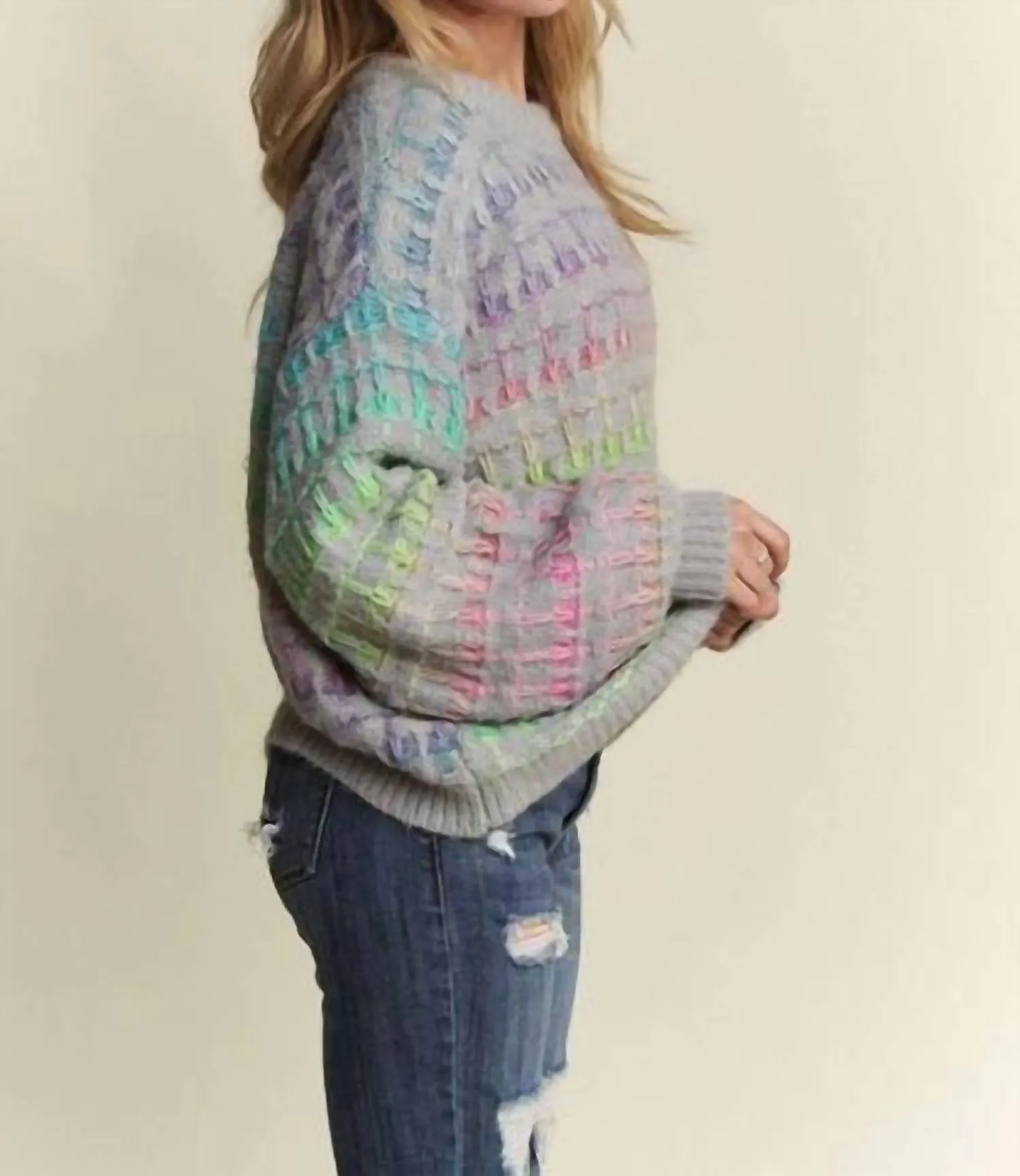 Ombre Sweater In Grey