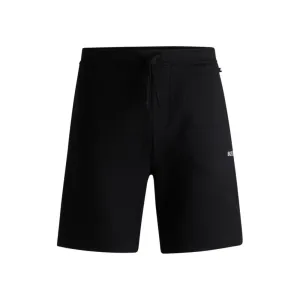 Pajama shorts with embroidered logo