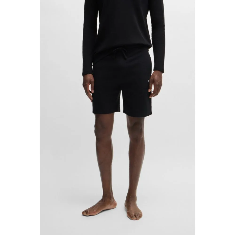 Pajama shorts with embroidered logo